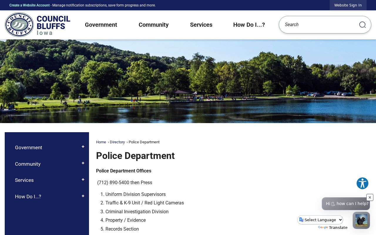 Council Bluffs Police records contacts for Council Bluffs warrant follow-up