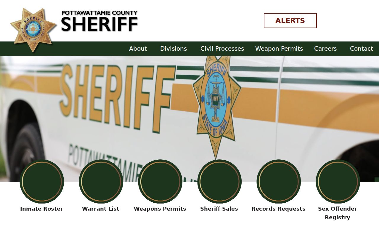 Official Pottawattamie County sheriff service links